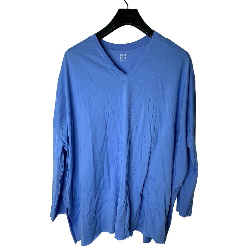 PLANET lagenlook 100% pima cotton long sleeve top women's one size fits all
